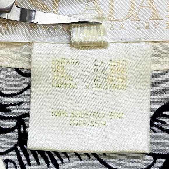 Escada By Margaretha Ley Blouse Women's Size 38 Beige Nautical Print Button Up - Picture 8 of 13